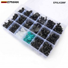 EPMAN 299pcs 18 Sizes Car Body Push Pin Rivet Clip Fastener Mud Moulding Trim Cheaper EPSLK299F
